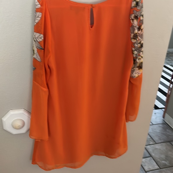 Orange and white urban outfitters shorter dress/long top. Perfect for game day! - Picture 3 of 3